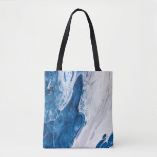Creatieve abstracte handgeschilderde achtergrond, draagtas