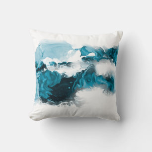Creatieve abstracte handgeschilderde achtergrond, kussen