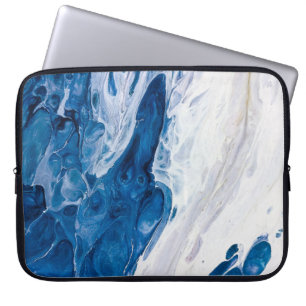Creatieve abstracte handgeschilderde achtergrond, laptop sleeve