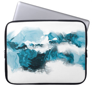 Creatieve abstracte handgeschilderde achtergrond, laptop sleeve
