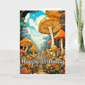 Creatieve Abstracte paddenstoel bos illustratie Kaart (Voorkant)