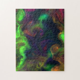 Creatieve abstracte vochtige mist foto puzzel