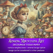 Creatieve Alice Wonderland  Art Decoupage Tissuepapier