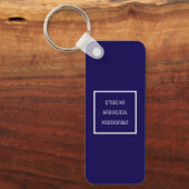 Creatieve, analytische, gepassioneerde acryl Sleut Sleutelhanger (Voorkant)