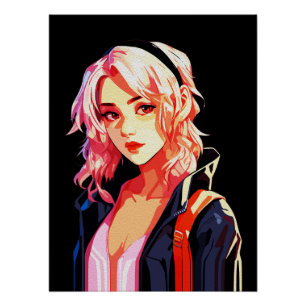 Creatieve Anime Muurkunst Meisjes 13 Perfect Poster