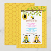 Creatieve bevalling aankondiging voor de geslacht  (Voorkant / Achterkant)