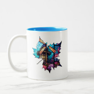 Creatieve blad mok voor koffie of thee