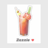 Creatieve Bloody Mary Cocktail Sticker (Vel)