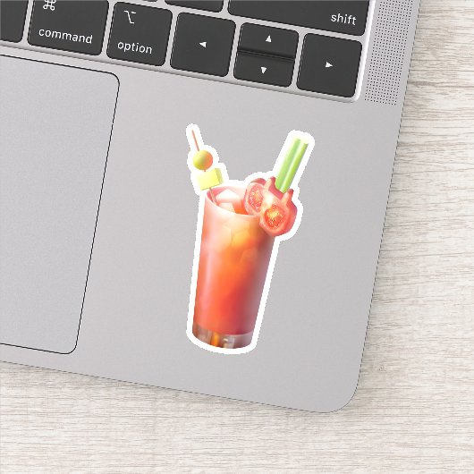 Creatieve Bloody Mary Cocktail Sticker (Detail)