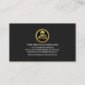 Creatieve Chauffeur Speech Box Rijden Visitekaartje (Achterkant)