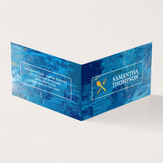 Creatieve Chef | Kookgerei | Moderne Kunst Visitekaartjes (Buitenkant)