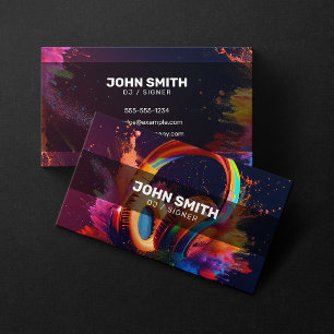 Creatieve dj songwriter muziek djs karaoke visitekaartje