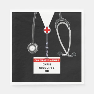Creatieve doctorsdiploma-uitreiking servet
