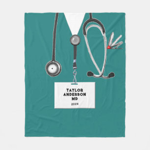 Creatieve Dokter Fleece Dekbed Deken