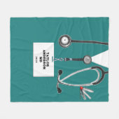 Creatieve Dokter Fleece Dekbed Deken (Voorkant (Horizontaal))