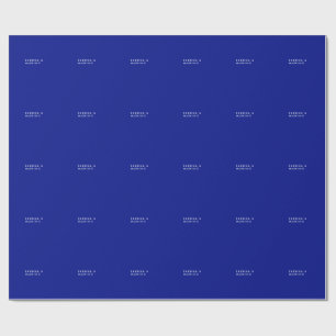 Creatieve Eenvoudige Vlakke Fthalo Blauwe Trendy Cadeaupapier