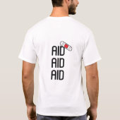 Creatieve Eerste Hulp Met Bandage Ontwerp T-shirt (Achterkant)