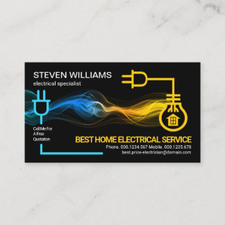 Creatieve Elektrisch Circuit Bliksem Elektricien Visitekaartje