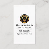 Creatieve elektrische gloeilamp circuit visitekaartje (Achterkant)