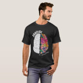Creatieve en analytische hersenen links en rechts  t-shirt (Voorkant volledig)