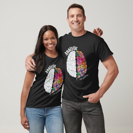 Creatieve en analytische hersenen links en rechts  t-shirt (Unisex)