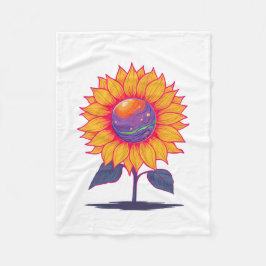 Creatieve energie Bloom-wit Fleece Deken