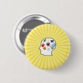 Creatieve geest ronde button 5,7 cm (Voorkant /achterkant)