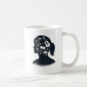 Creatieve Geest Silhouet Gepersonaliseerde Artis Koffiemok