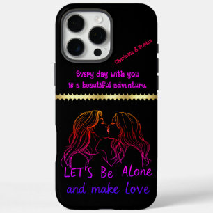 Creatieve genegenheid vieren liefde tussen vrouwen iPhone 16 pro max hoesje