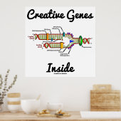 Creatieve genen binnen (DNA-replicatie) Poster (Keuken)