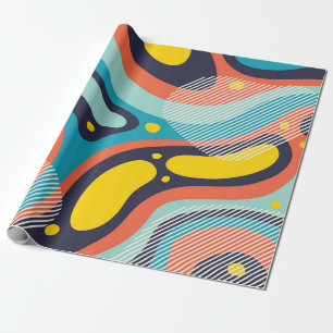 Creatieve geometrische kleurrijke achtergrond met cadeaupapier