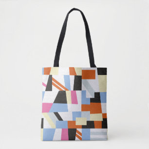 Creatieve geometrische vormen, ontwerp van het len draagtas