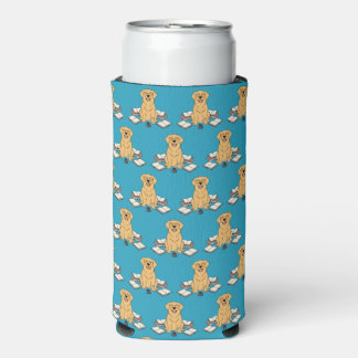 Creatieve Gouden Retriever Puppy Schrijver Blauwe 