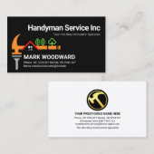 Creatieve Handyman Hammer Home Visitekaartje (Voorkant / Achterkant)