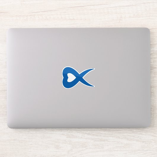 Creatieve Hart Letter X Monogram Sticker (Computer)