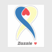 Creatieve Hart Letter X Monogram Sticker (Vel)