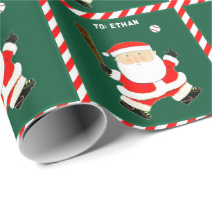 Creatieve honkbal kerstcadeau cadeaupapier