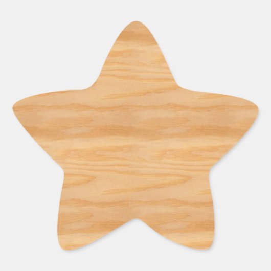 Creatieve Houten Elegante Ontwerp Moderne Sjabloon Ster Sticker (Voorkant)