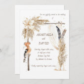 Creatieve huwelijksidee uitnodigingen (Voorkant / Achterkant)