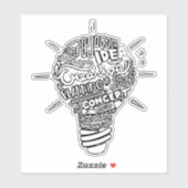 Creatieve ideeën sticker (Vel)