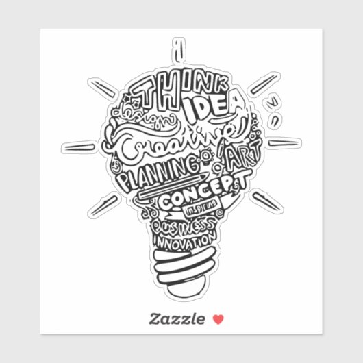 Creatieve ideeën sticker (Vel)