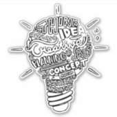 Creatieve ideeën sticker (Voorkant)