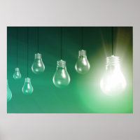 Creatieve innovatie en gloeiend concept als kunst