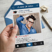 Creatieve Instagram Frame Foto Afstudeerfeest Kaart