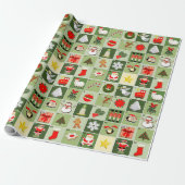 Creatieve Kerst Countdown Cadeaupapier (Uitgerold)