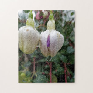 Creatieve knop fuchsia bloem foto legpuzzel
