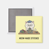 Creatieve Knuffel Kat Brei Ambacht Cartoon Magneet (Voorkant / Achterkant)