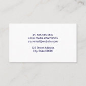 Creatieve Kunst Logo | Geschilderde Achtergrond Visitekaartje (Achterkant)