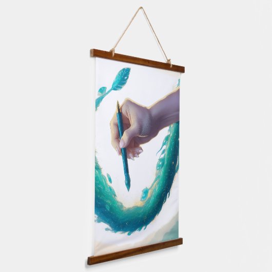 Creatieve kunst met houten wandtapijt hangend wandkleed (Gebogen)