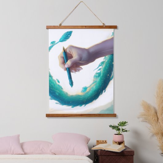 Creatieve kunst met houten wandtapijt hangend wandkleed (Slaapkamer)